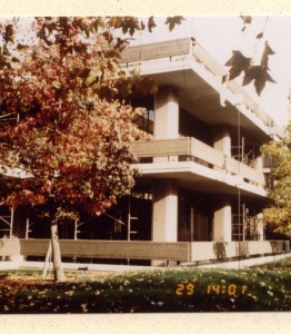 Retrofit concrete building after Northridge earthquake